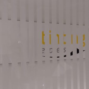 Light Grey Stripes Privacy Frosted Window Film